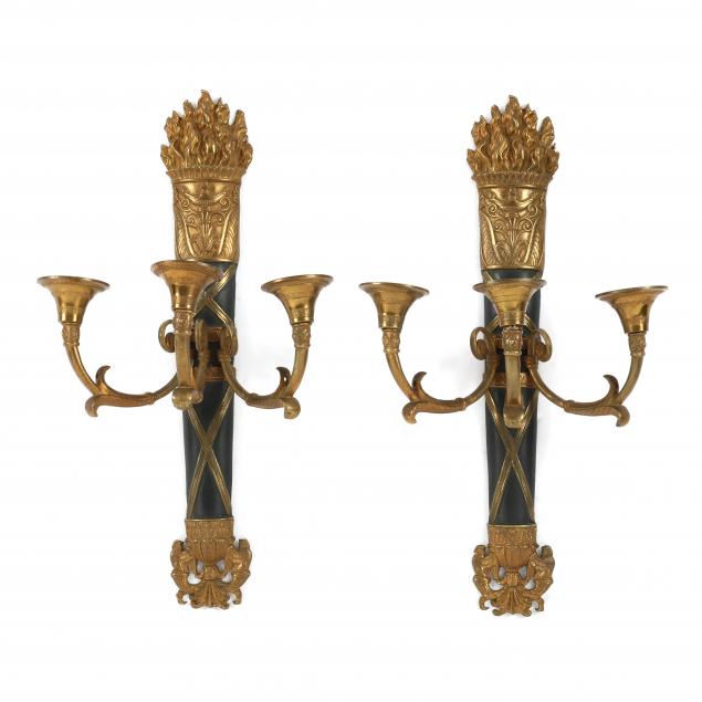 PAIR OF FRENCH EMPIRE STYLE BRONZE 3cc58b