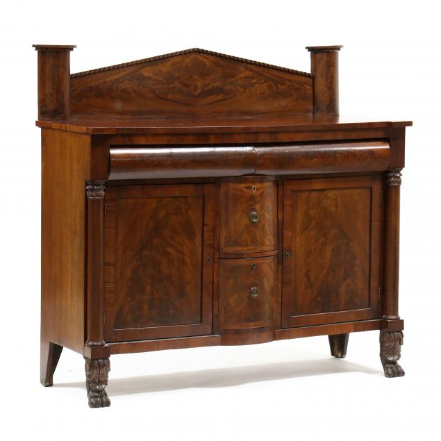 AMERICAN CLASSICAL MAHOGANY SIDEBOARD 3cc595