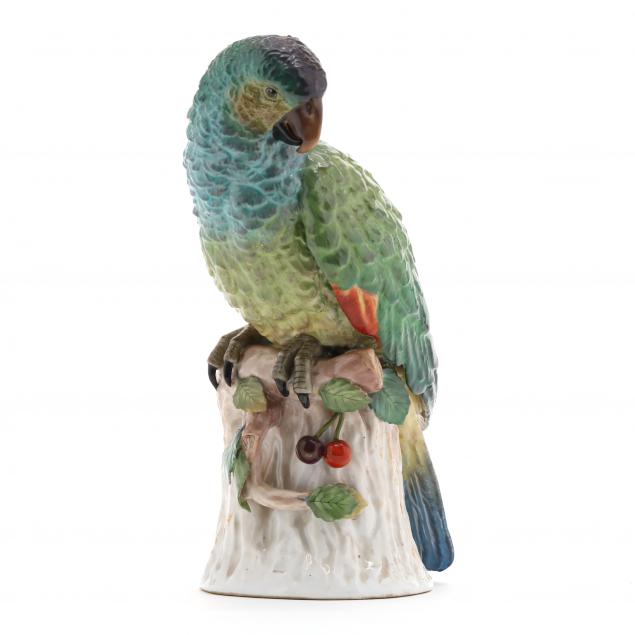 VINTAGE CERAMIC PARROT FIGURINE