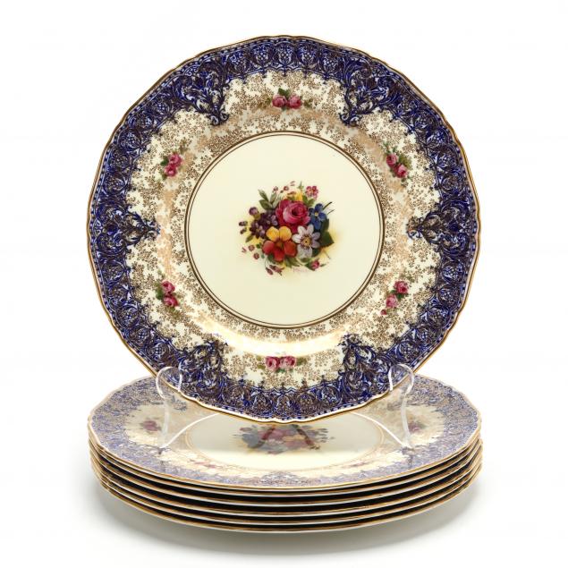 SET OF SEVEN ROYAL WORCESTER DINNER 3cc5f0