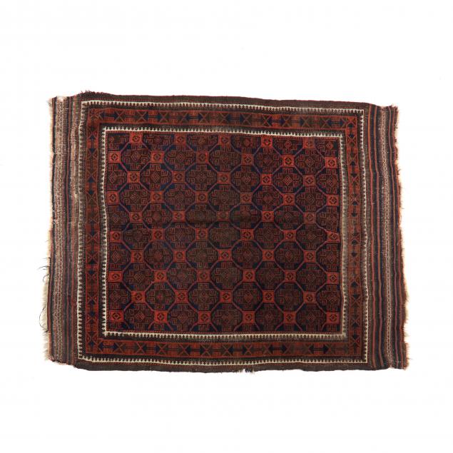 BALUCH AREA RUG Wool late 19th 3cc614