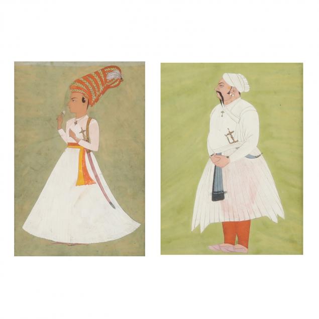 TWO INDIAN MINIATURE PAINTINGS 3cc73b