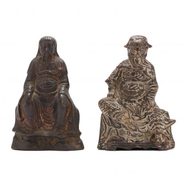 TWO CHINESE BRONZE SCULPTURES Includes 3cc74e