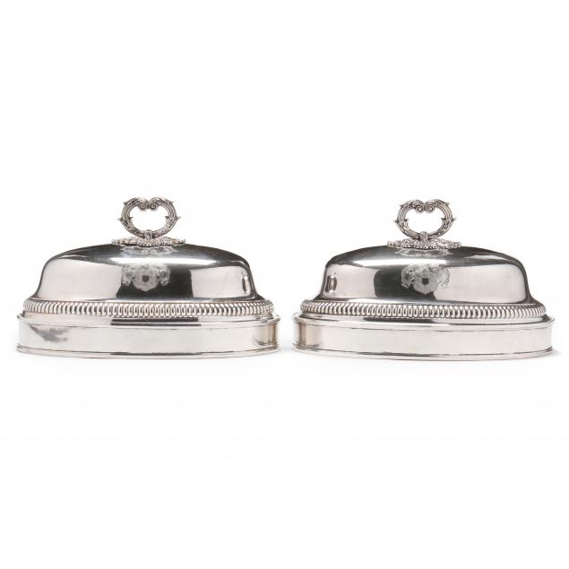 PAIR OF SHEFFIELD SILVER-PLATED