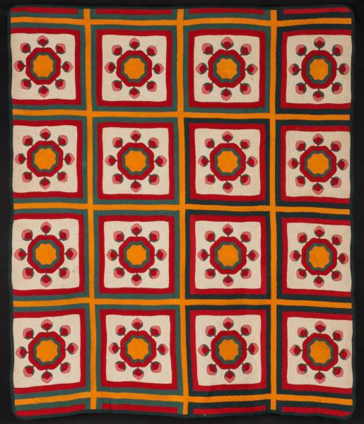 AN 1883 KANSAS QUILT WITH CHILD'S