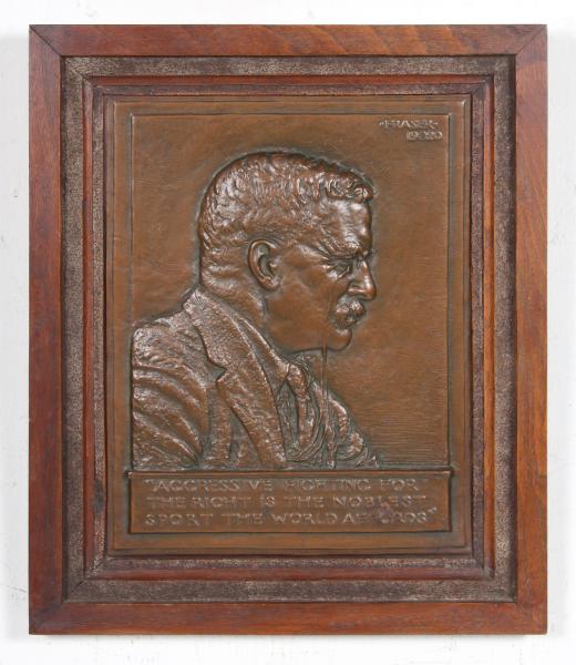 THEODORE TEDDY ROOSEVELT BRONZE PORTRAIT