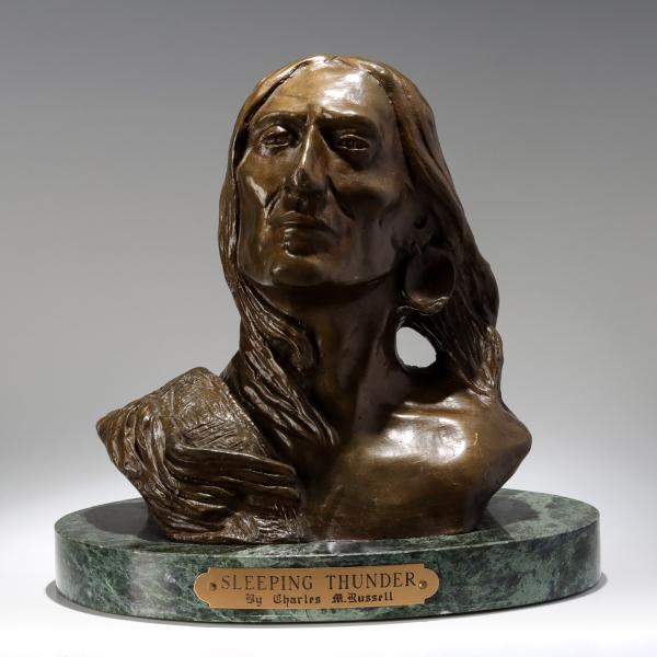 A LATE 20TH CENTURY BRONZE BUST 3cca02