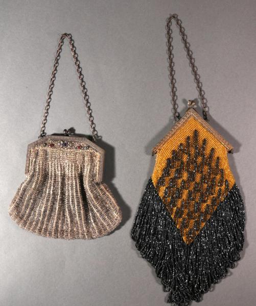 THREE NICE ANTIQUE BEADED PURSESThe