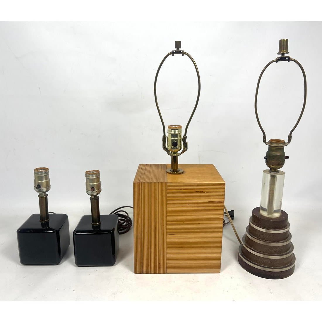 3 lamps - Pair Small Ceramic Cube