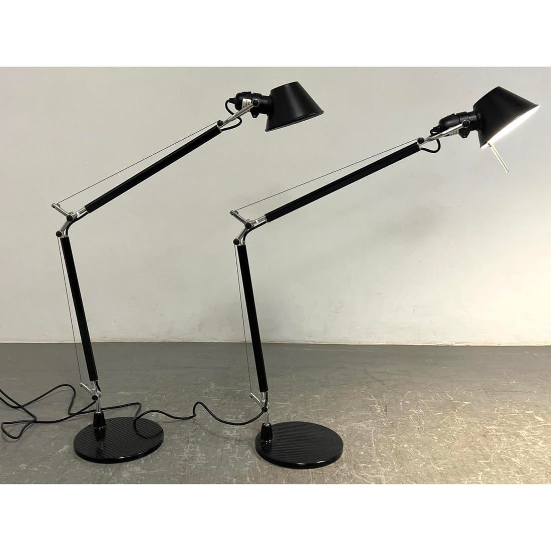 Pair Artemide Adjustable Task Lamps  3cf210