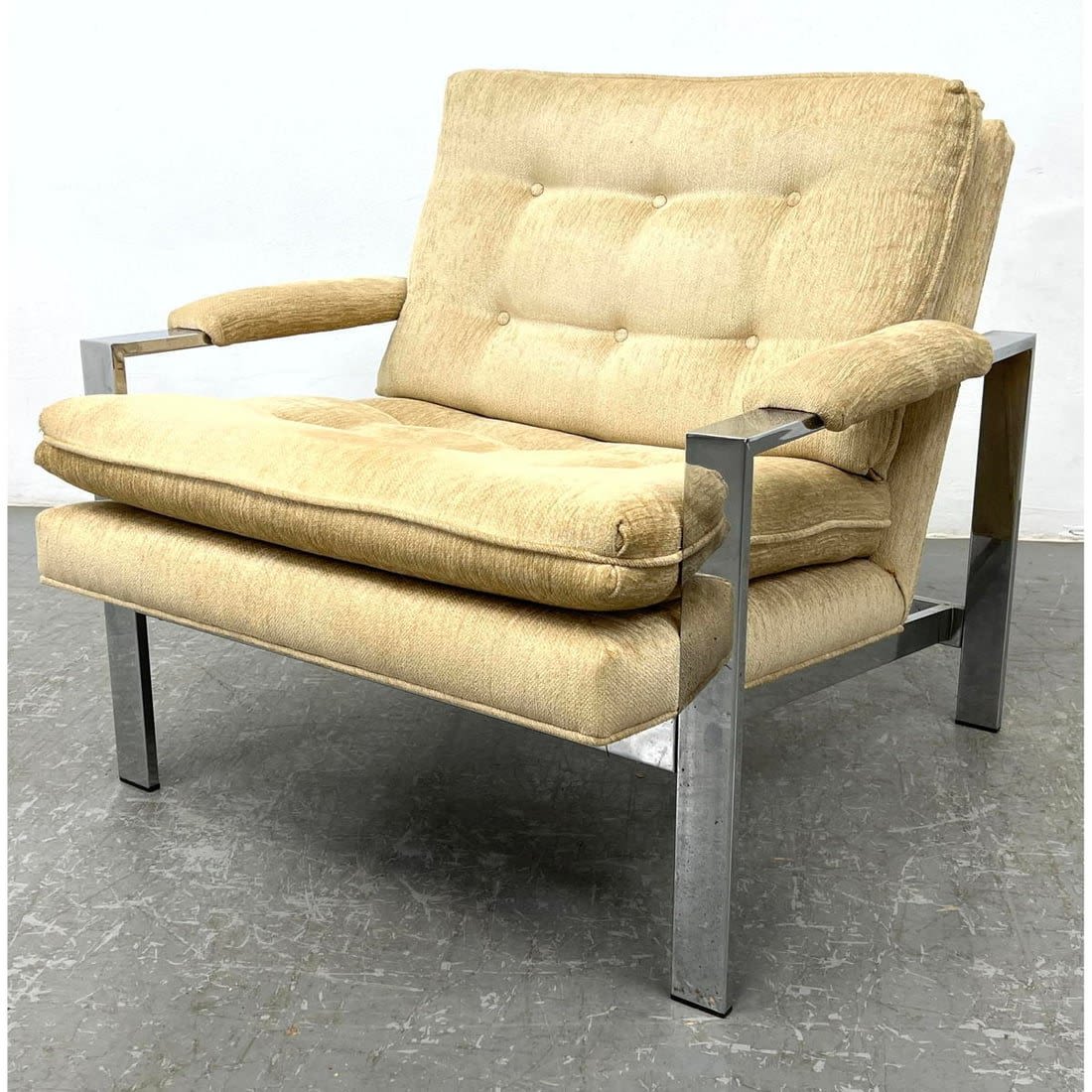 MILO BAUGHMAN Chrome Frame Lounge 3cf275