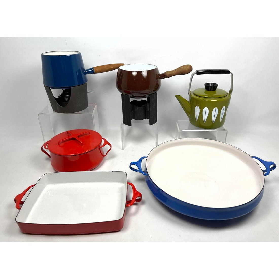 Mid Century Modern Cookware Lot.