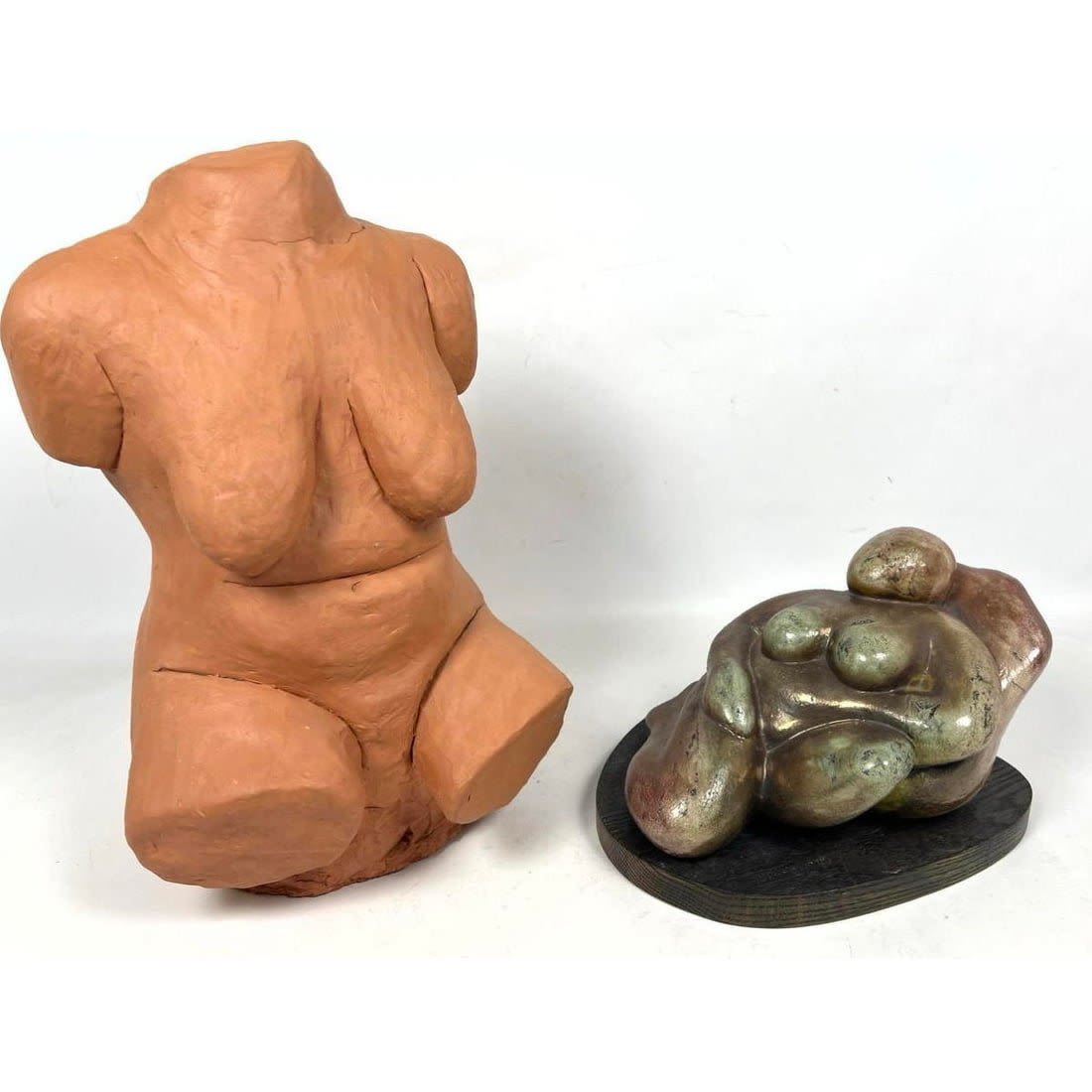 2pcs Modernist Nude Form sculptures  3cf2da