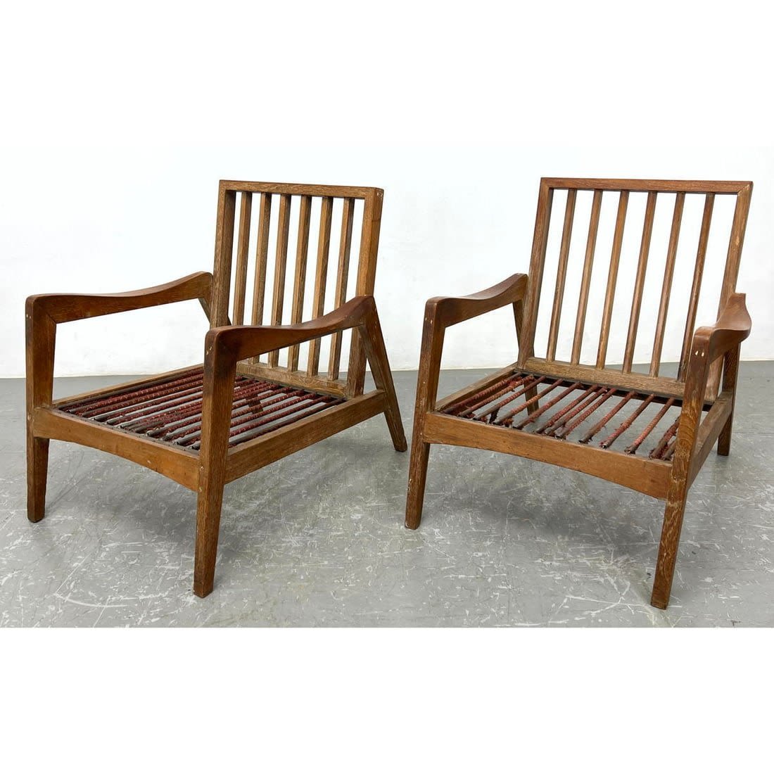 Pair of Mid Century Modern Open 3cf2fc