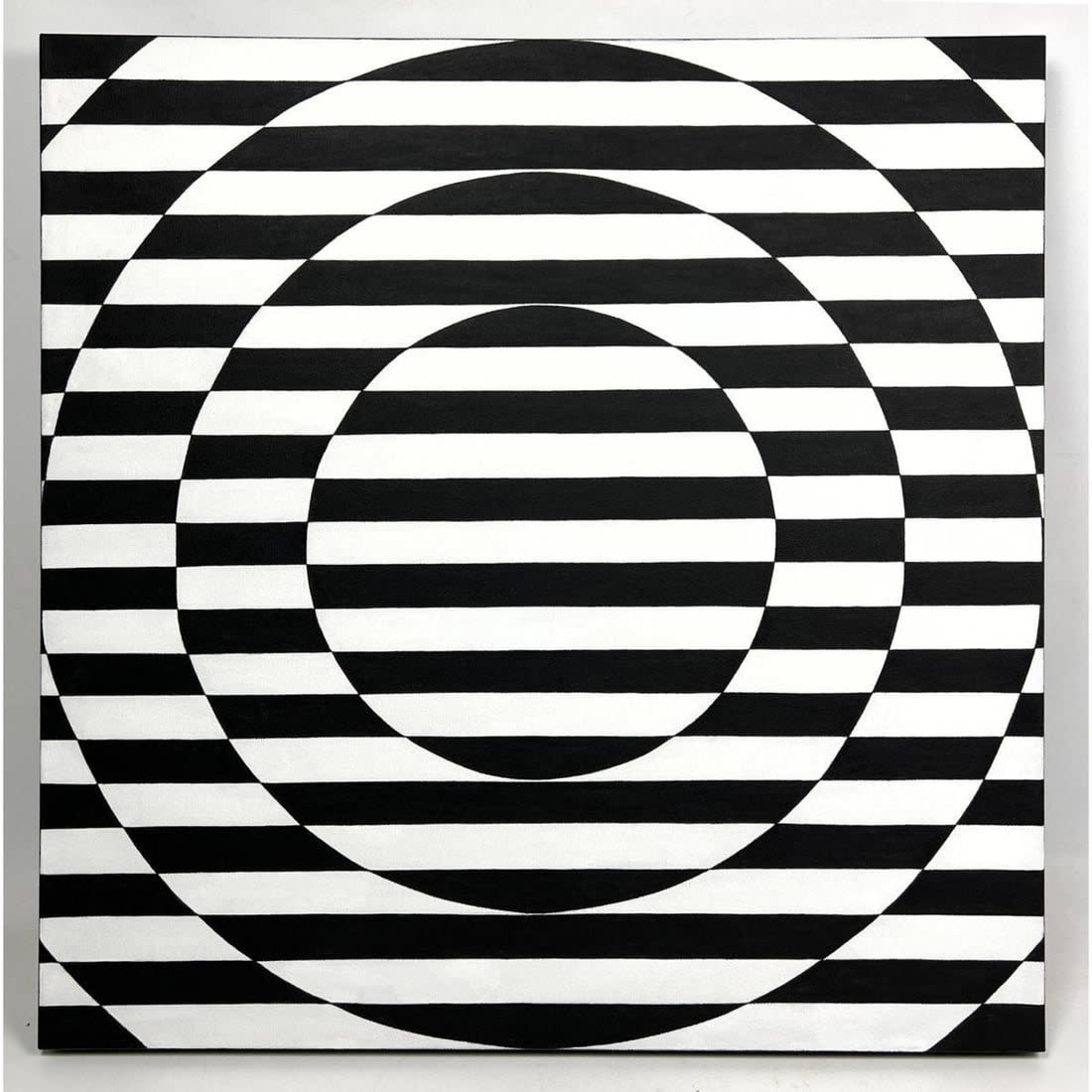 TIM RAY FISHER Painting OP ART