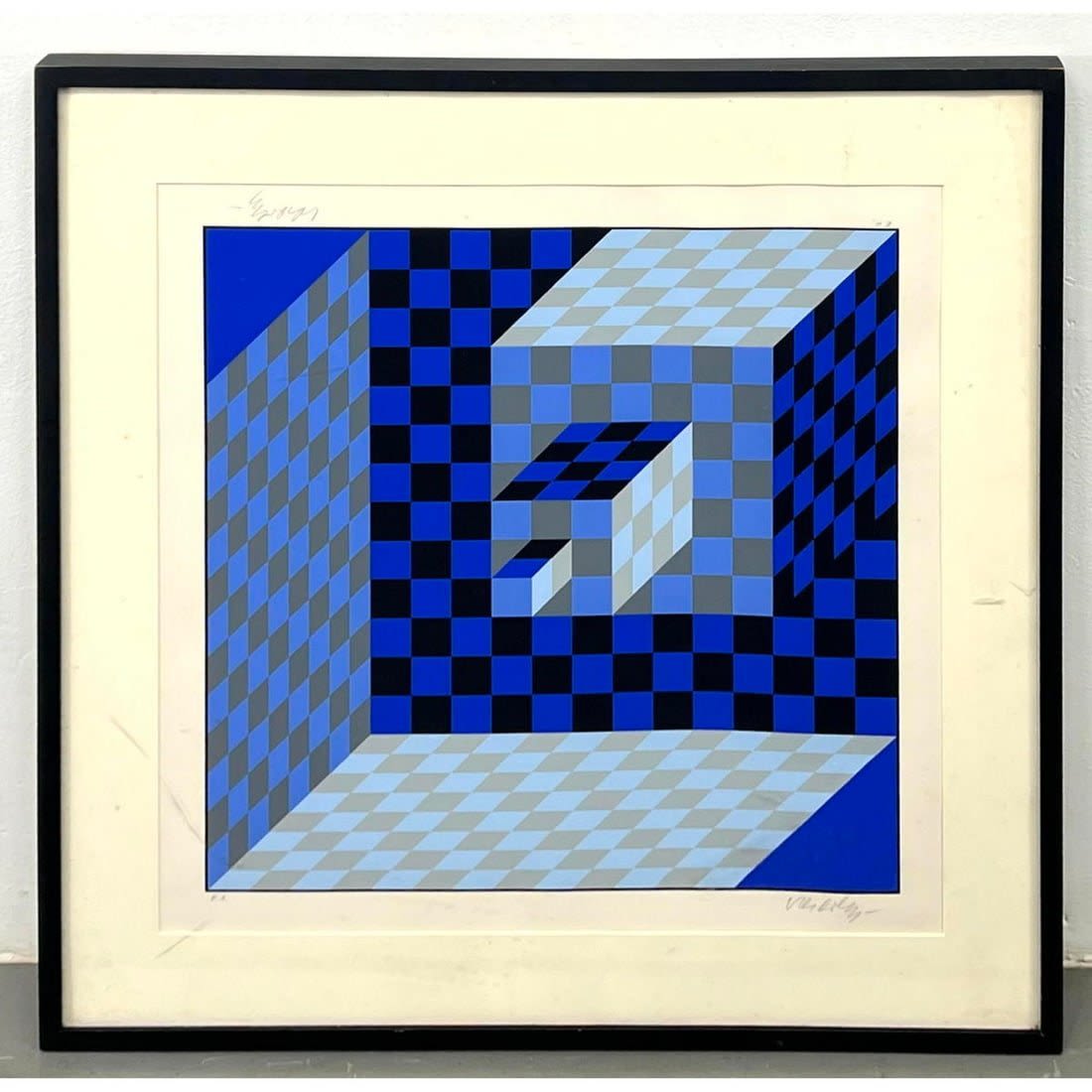 VICTOR VASARELY Op Art Graphic 3cf360