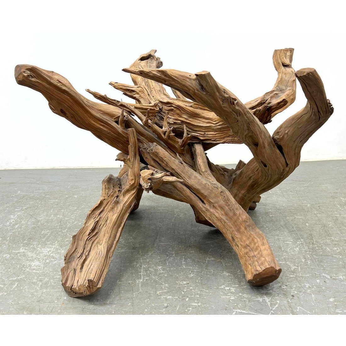 Large Assembled Driftwood Table
