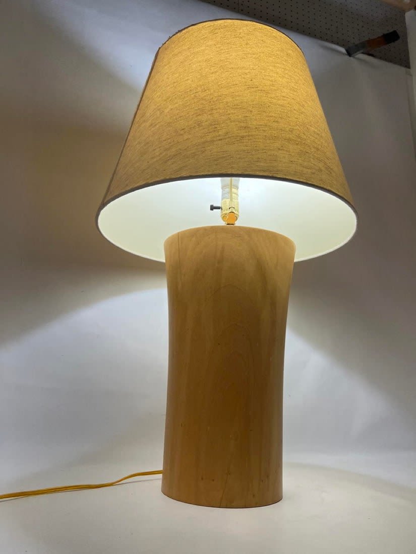 Solid wood Stump Form Table Lamp  3cf440