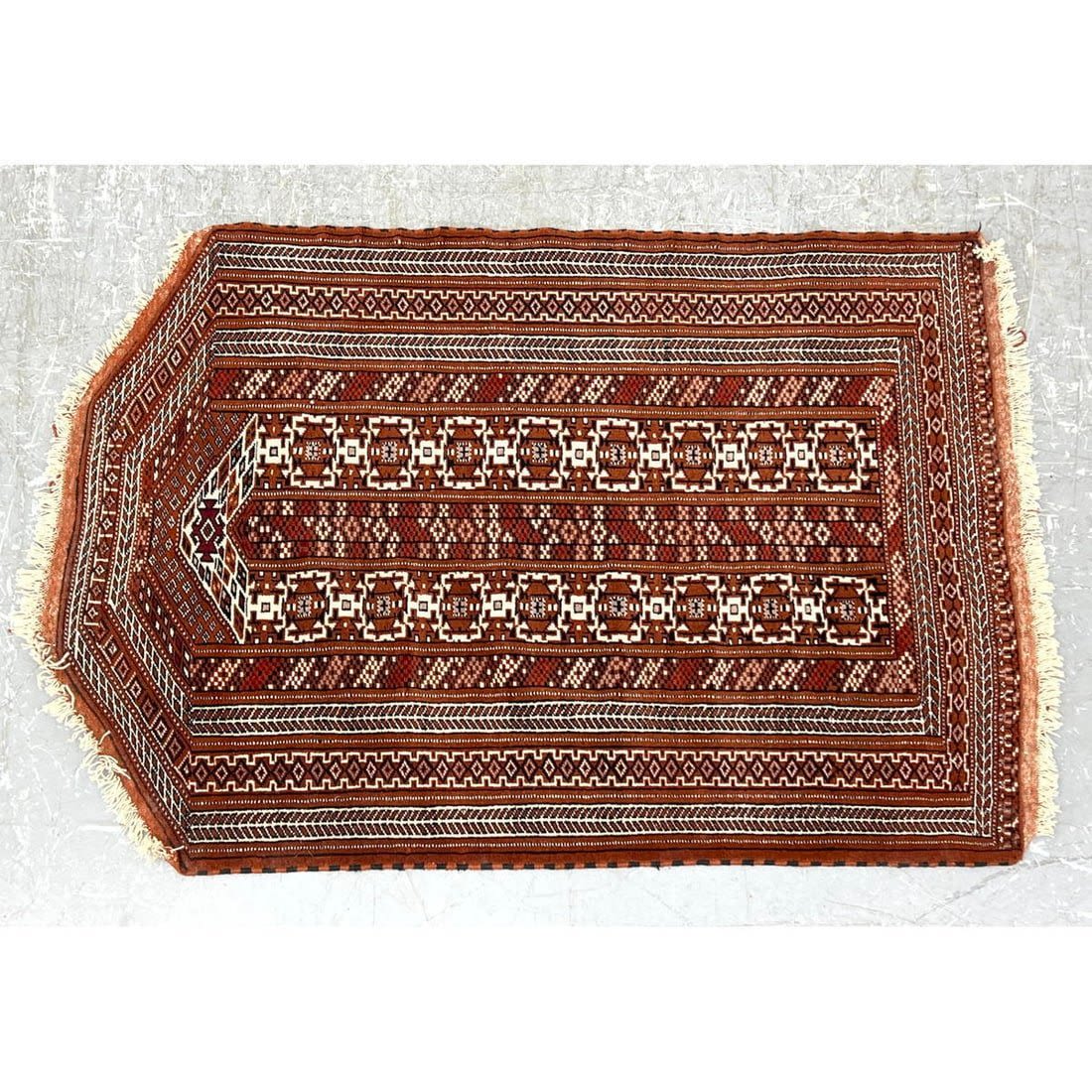 Handmade Oriental Prayer Rug Carpet  3cf479