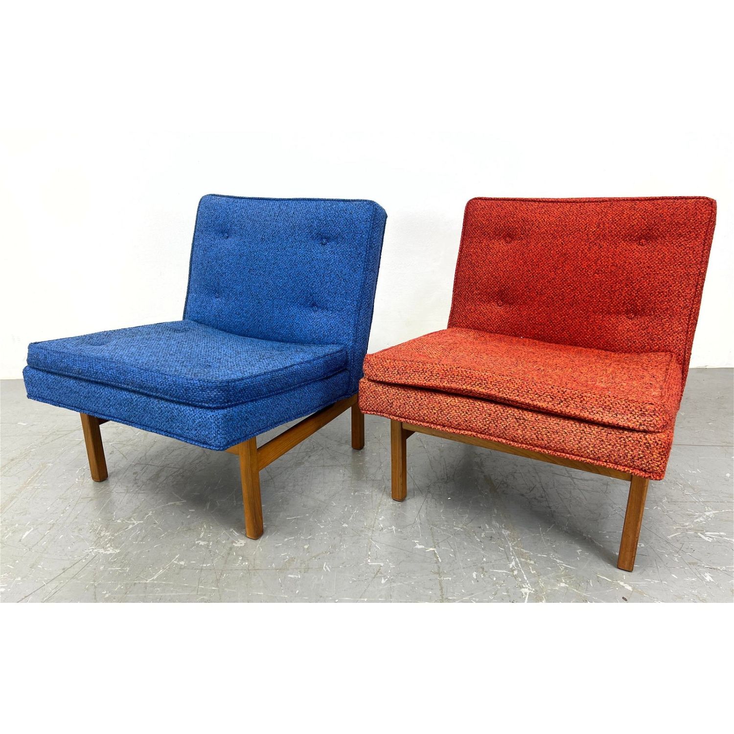 Pair Milo Baughman Lounge Chairs.
