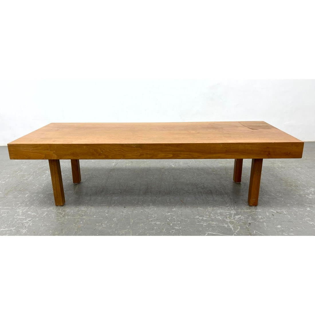 Milo Baughman Style Walnut Rectangular