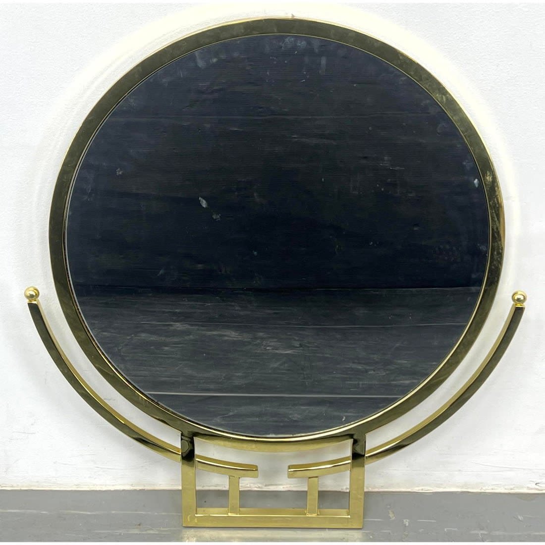 Decorator Brass Framed Mirror with