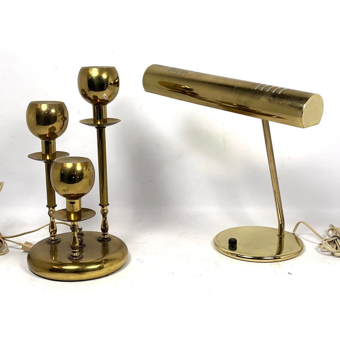 2pc Brass Modern Table Lamps Brass 3cf518