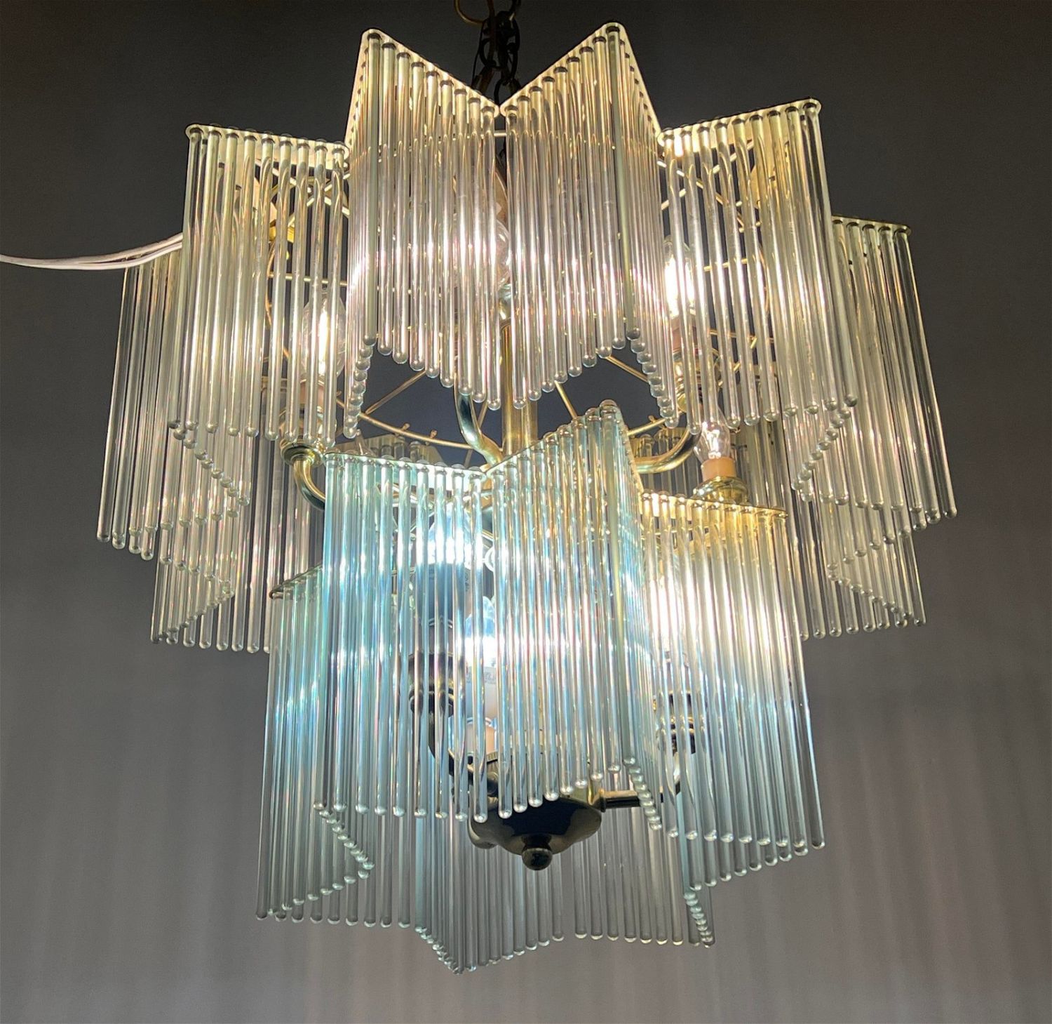 Extravagant Double Tier Star Form Chandelier