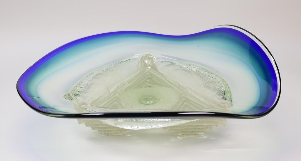 NEAL DROBNIS ART GLASS CENTER BOWLNeal 3cf5b8