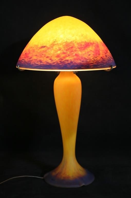 PATRICK CRESPIN ART GLASS LAMPPatrick