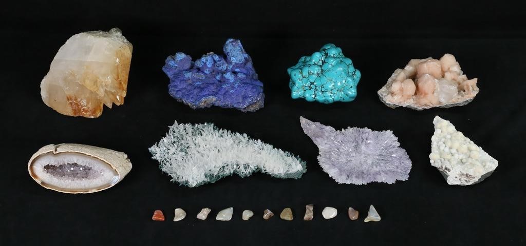 LOT OF MINERAL SPECIMENS INCLUDING