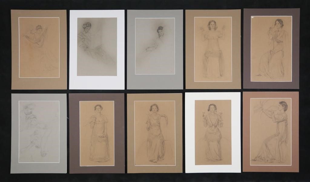 FRANK VINCENT DUMOND 10 DRAWINGS & STUDIESFrank