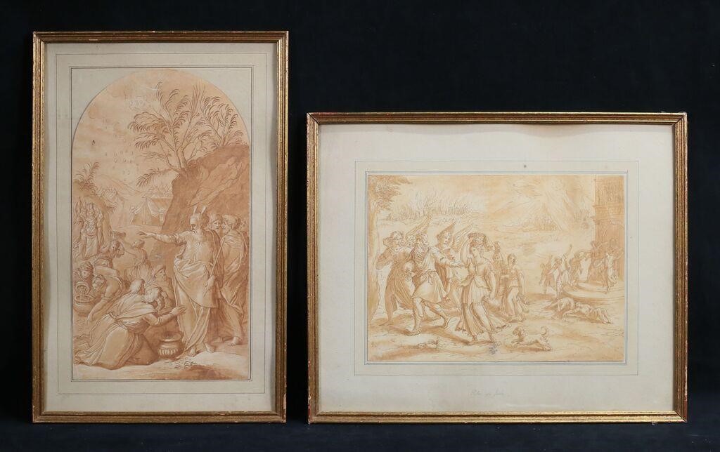 2 OLD MASTERS ETCHINGS AFTER CARAVAGGIO 3cf5eb