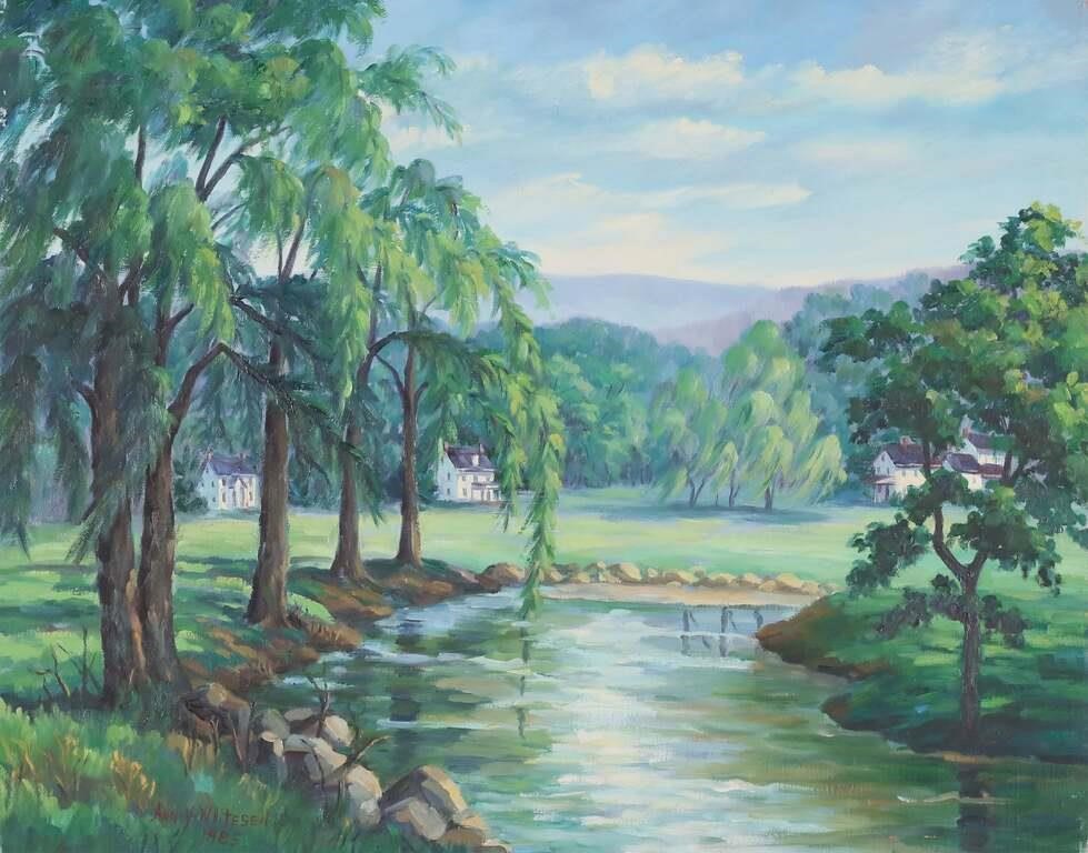 ANN YOST WHITESELL OIL ON CANVAS 3cf6ac