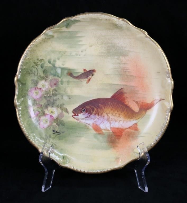 HAND PAINTED LIMOGES PORCELAIN 3cf6b9