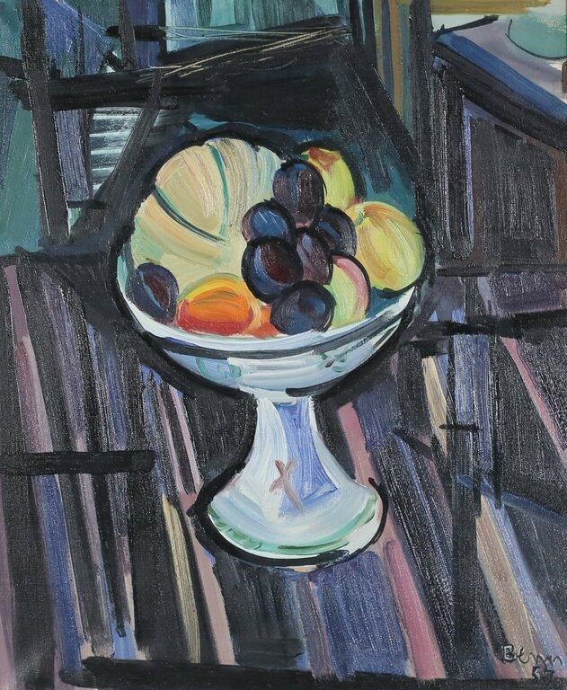 BEN BENN OIL ON CANVAS STILL LIFE