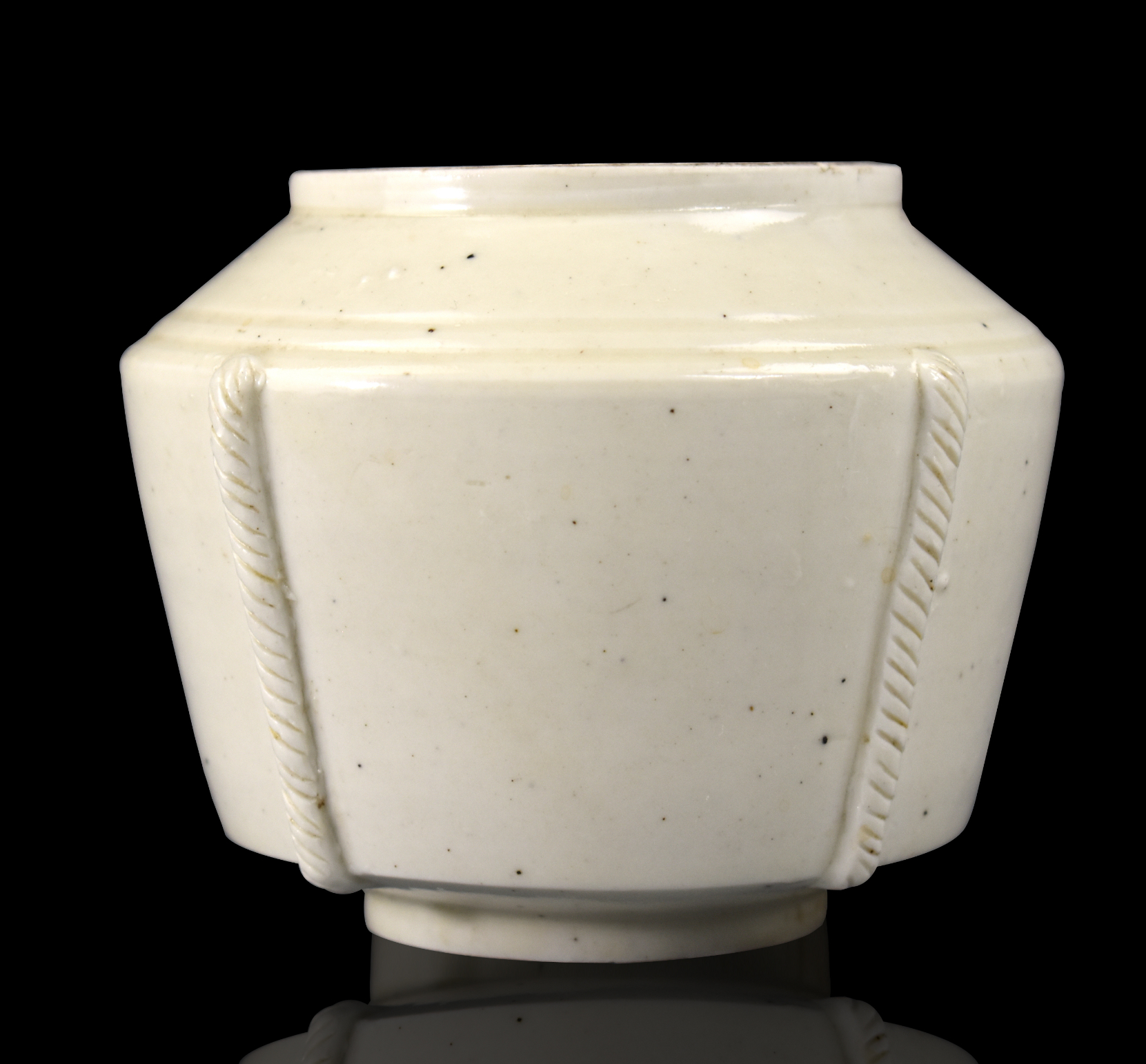 CHINESE DING WARE WHITE GLAZED JAR,YUAN