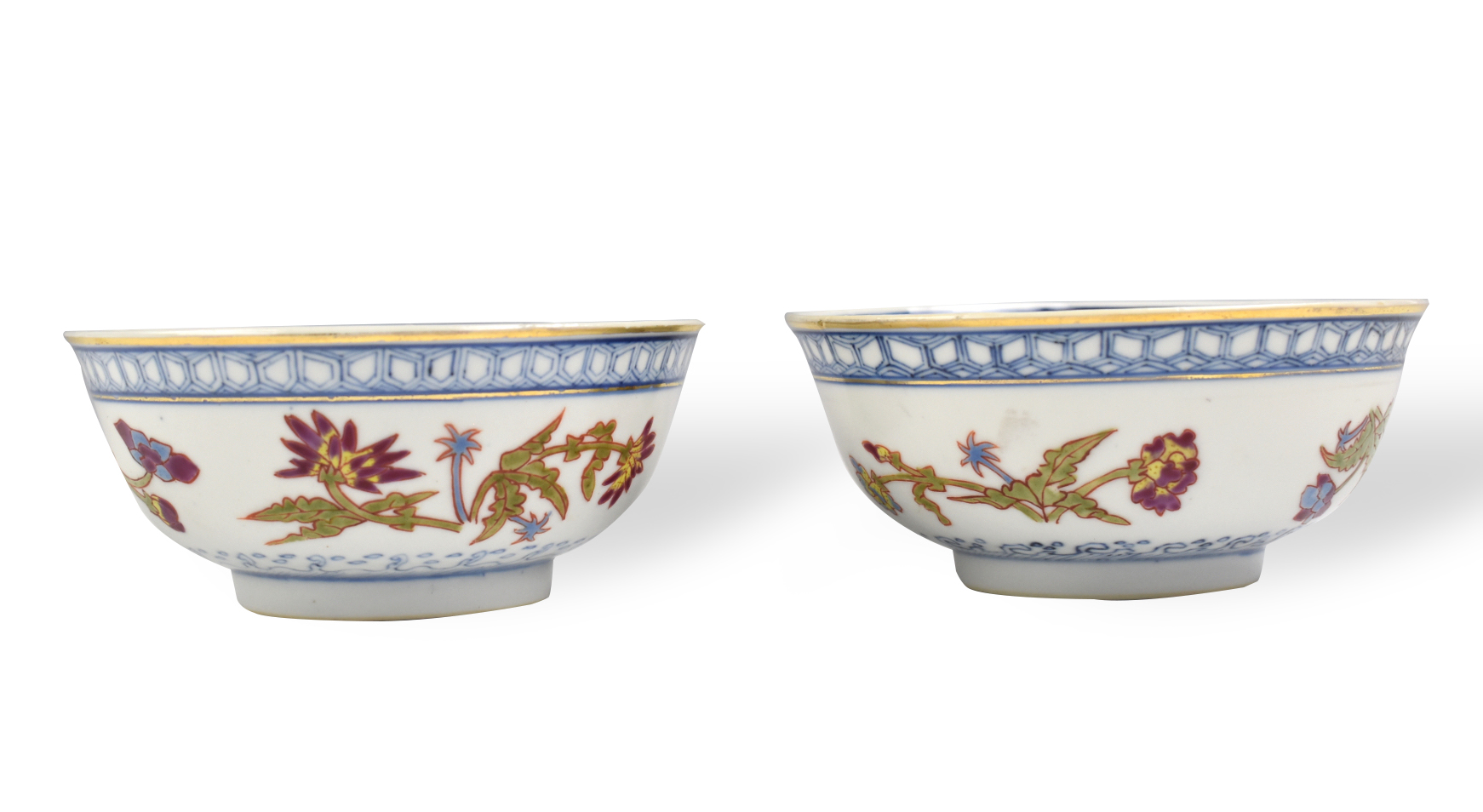 PAIR CHINESE GILT BLUE IRON RED 3cf8de