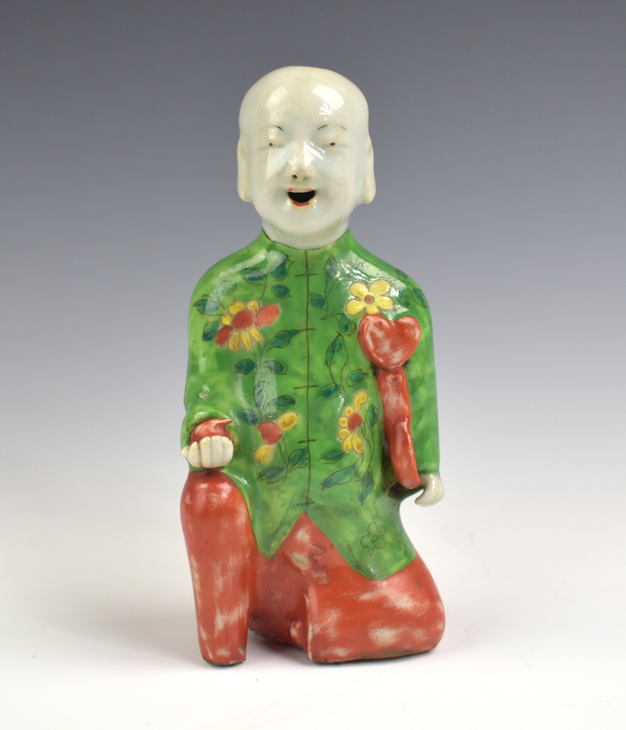 CHINESE FAMILLE ROSE BOY FIGURE  3cf8e1