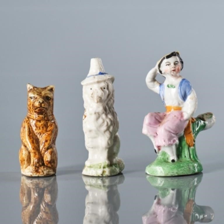 19TH CENTURY CERAMIC NOVELTY WHISTLESMid 3cf92b