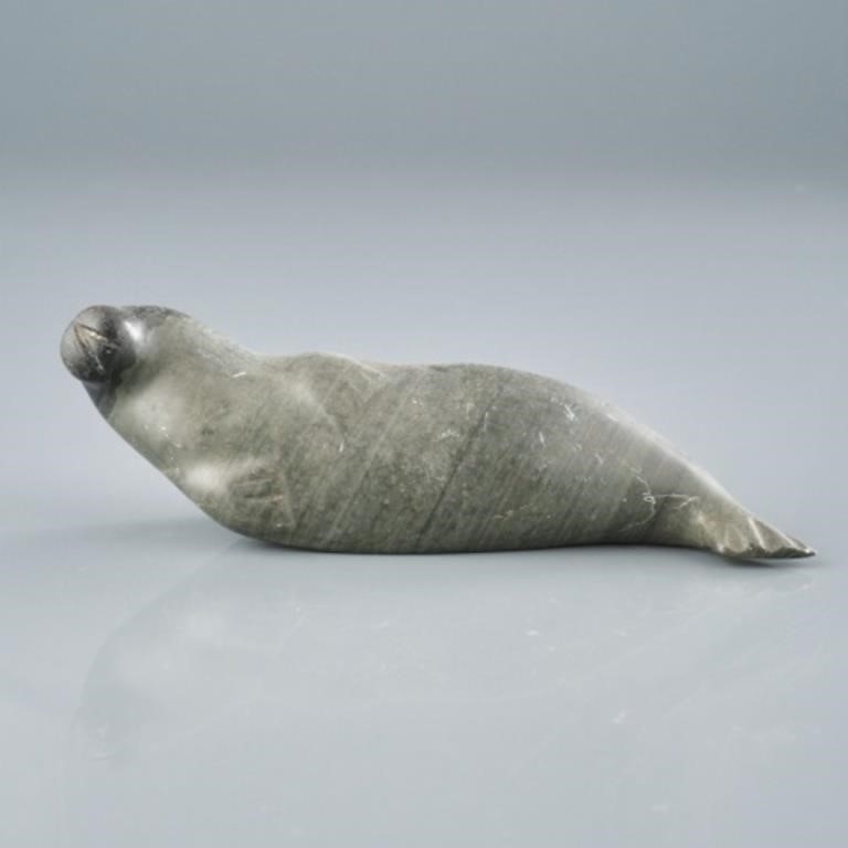 BASKING SEALGrey stone, syllabics,