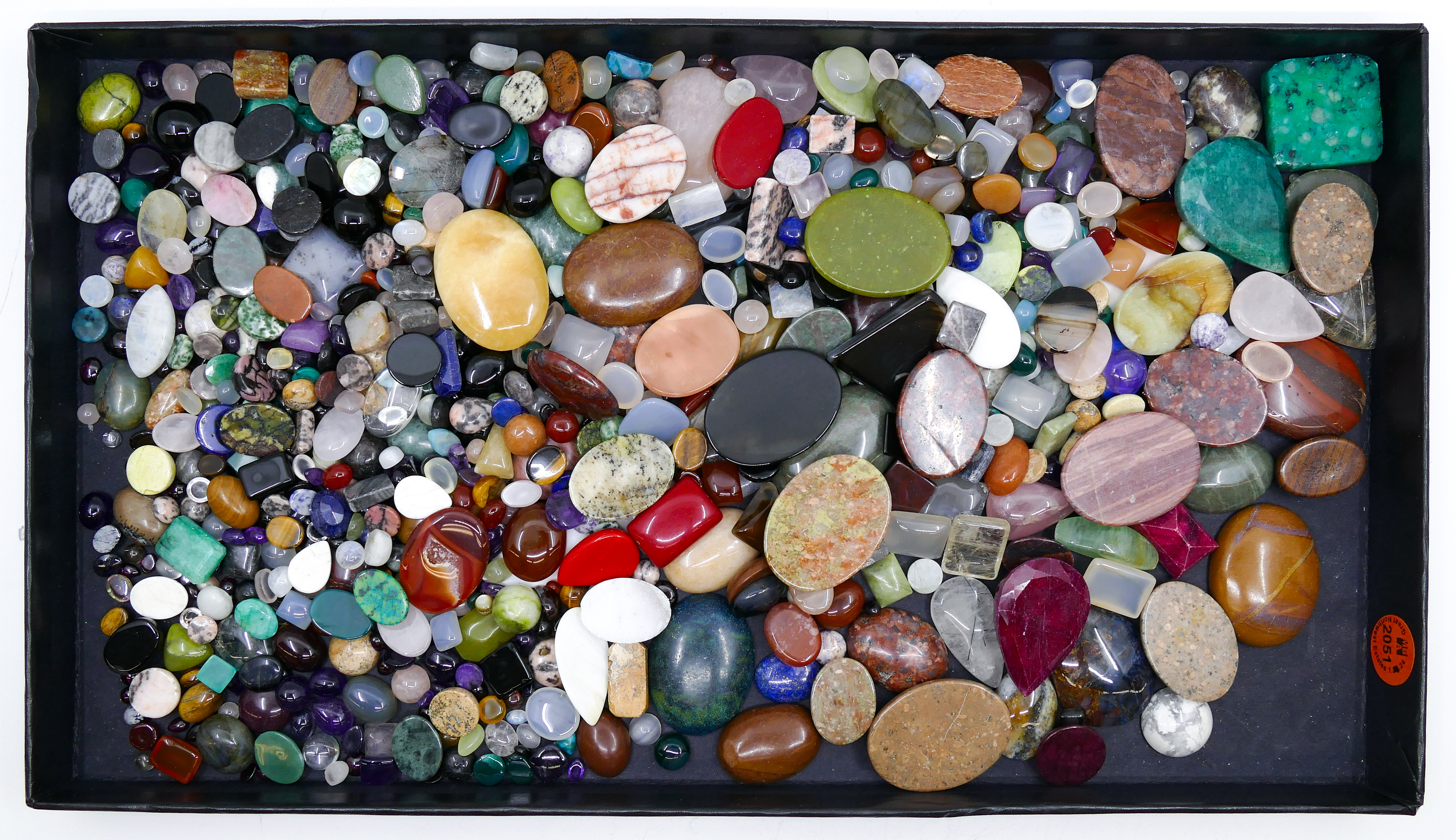 Large Box Polished Cabochon Gemstones