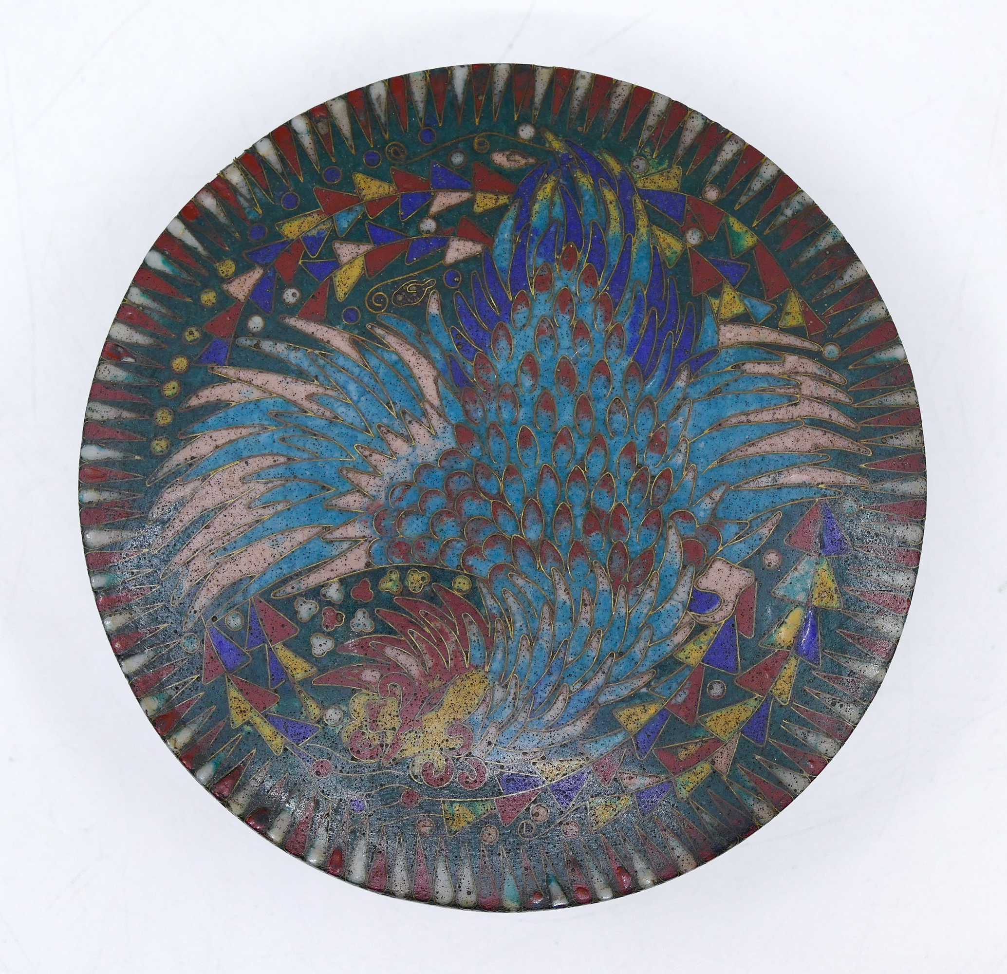 Meiji Japanese Cloisonne Phoenix