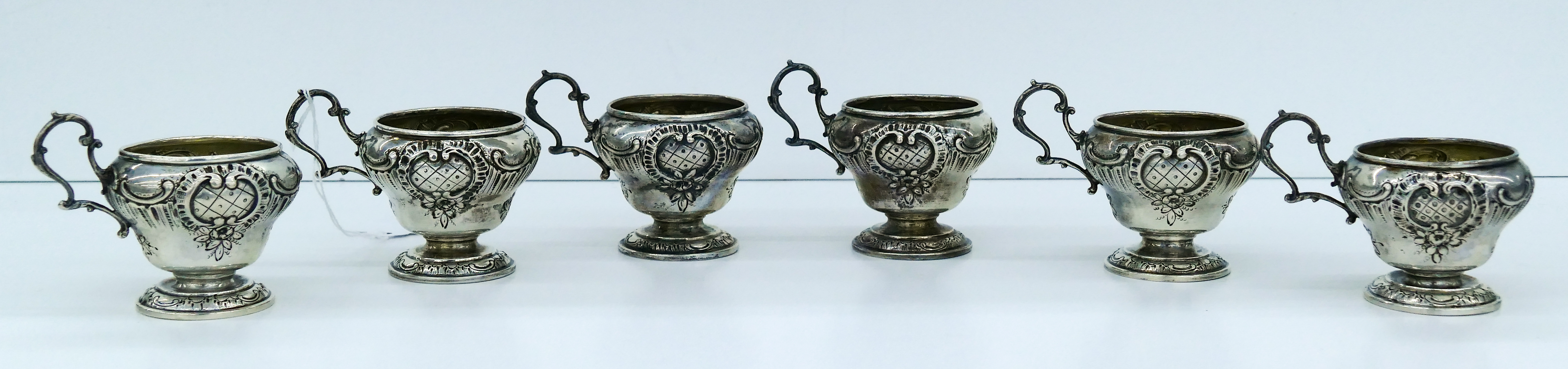 Set 6 Antique Austrian 800 Silver 3cfb03