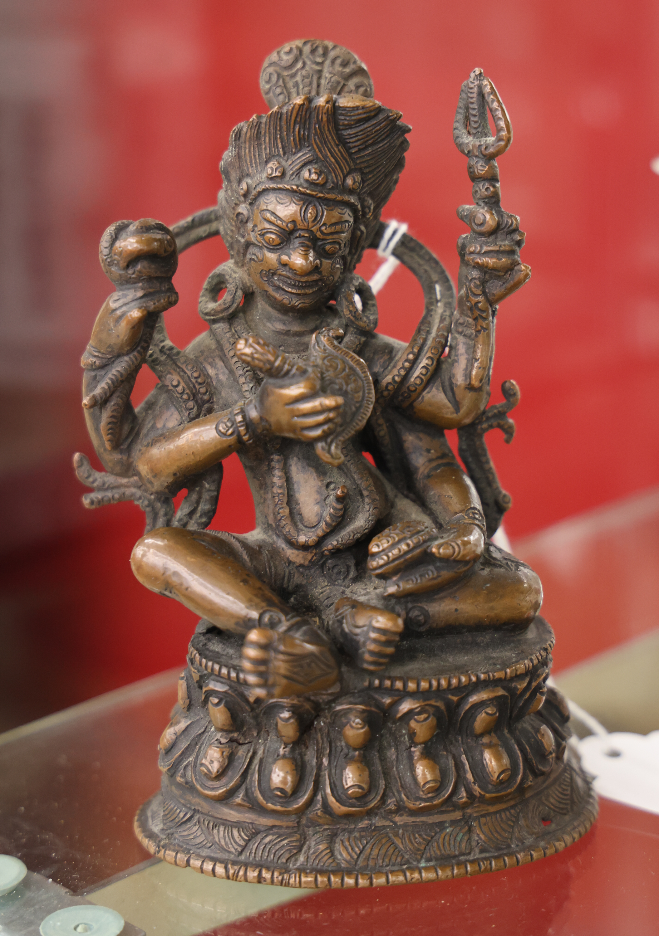Antique Indo Tibetan Bronze Mahakala 3cfb34