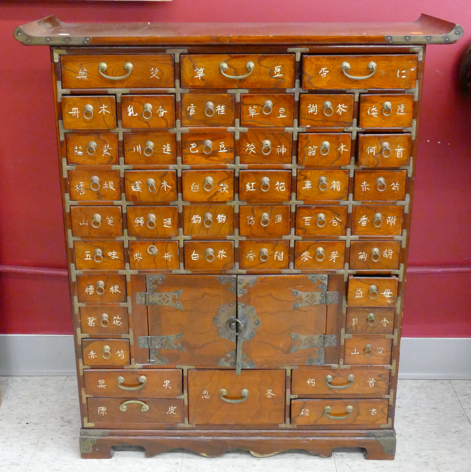 Old Chinese Multi Drawer Spice 3cfb60