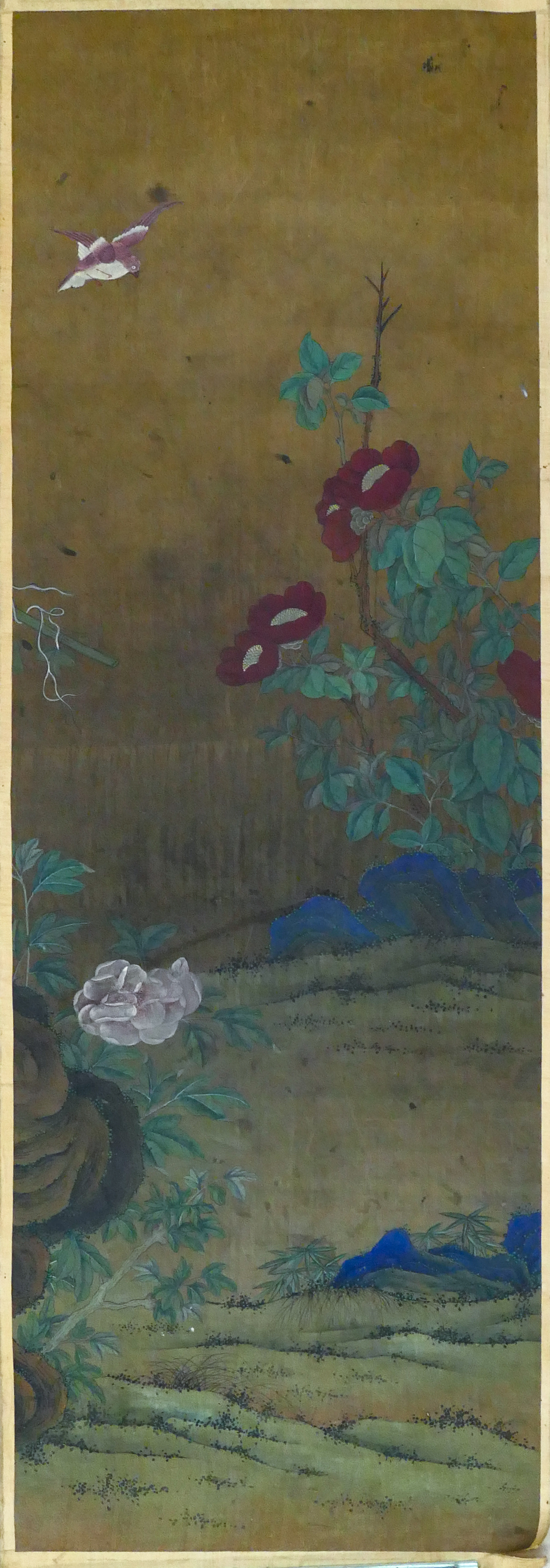 Chinese Floral Painting on Silk