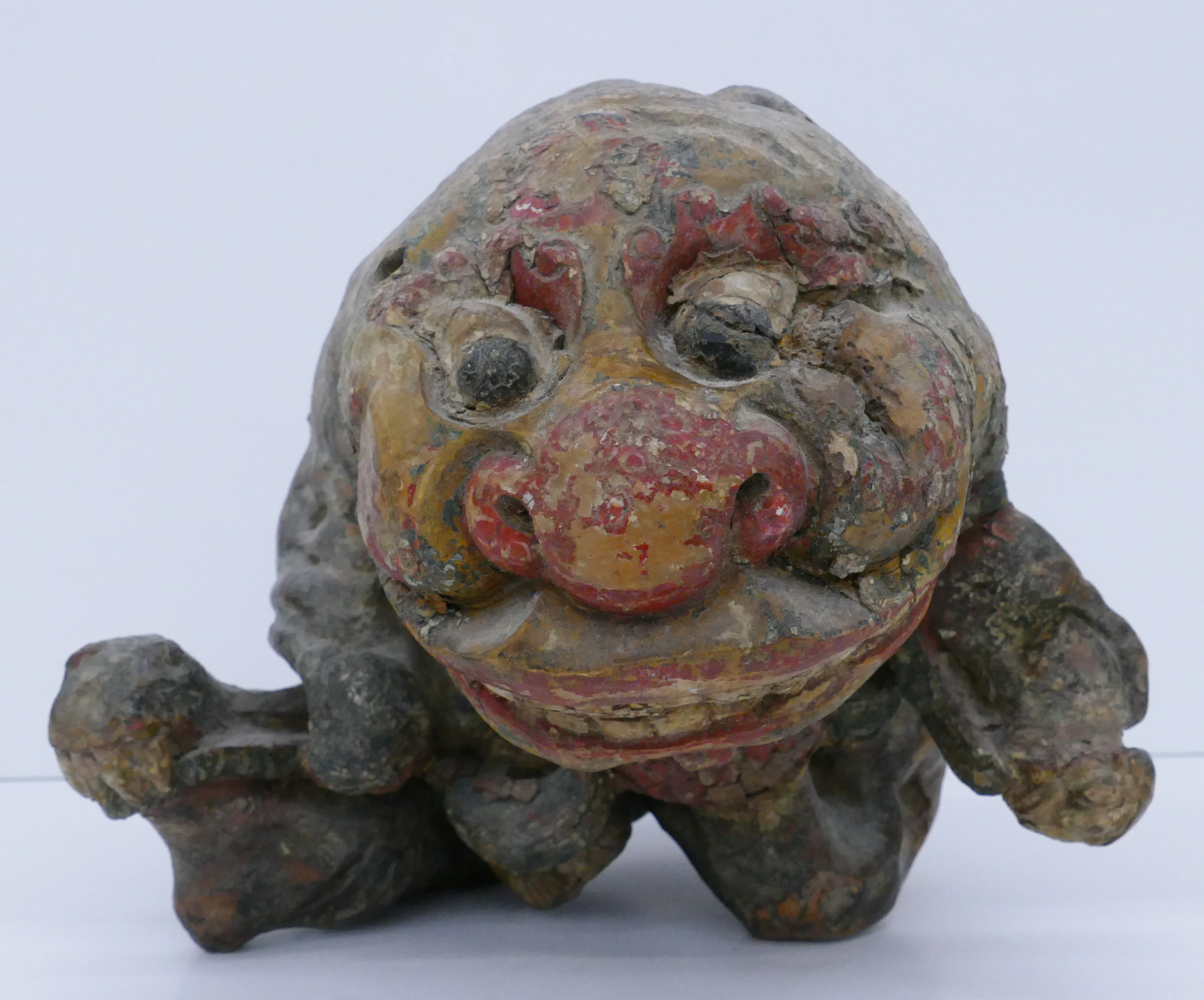 Old Chinese Carved Root Wood Foo