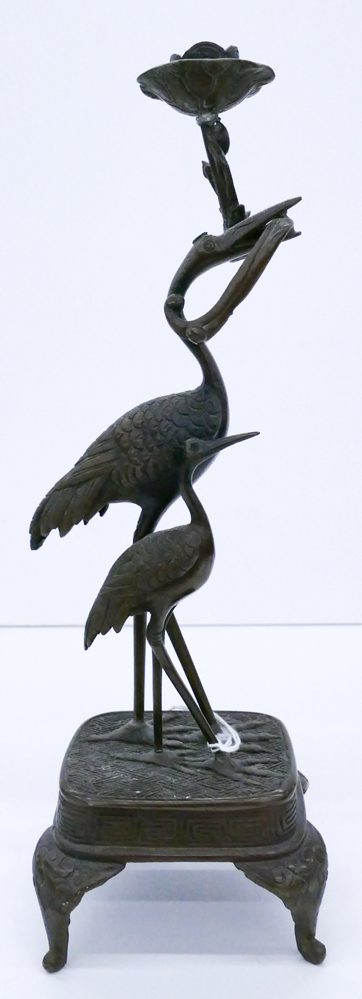 Old Japanese Bronze Figural Crane 3cfc74