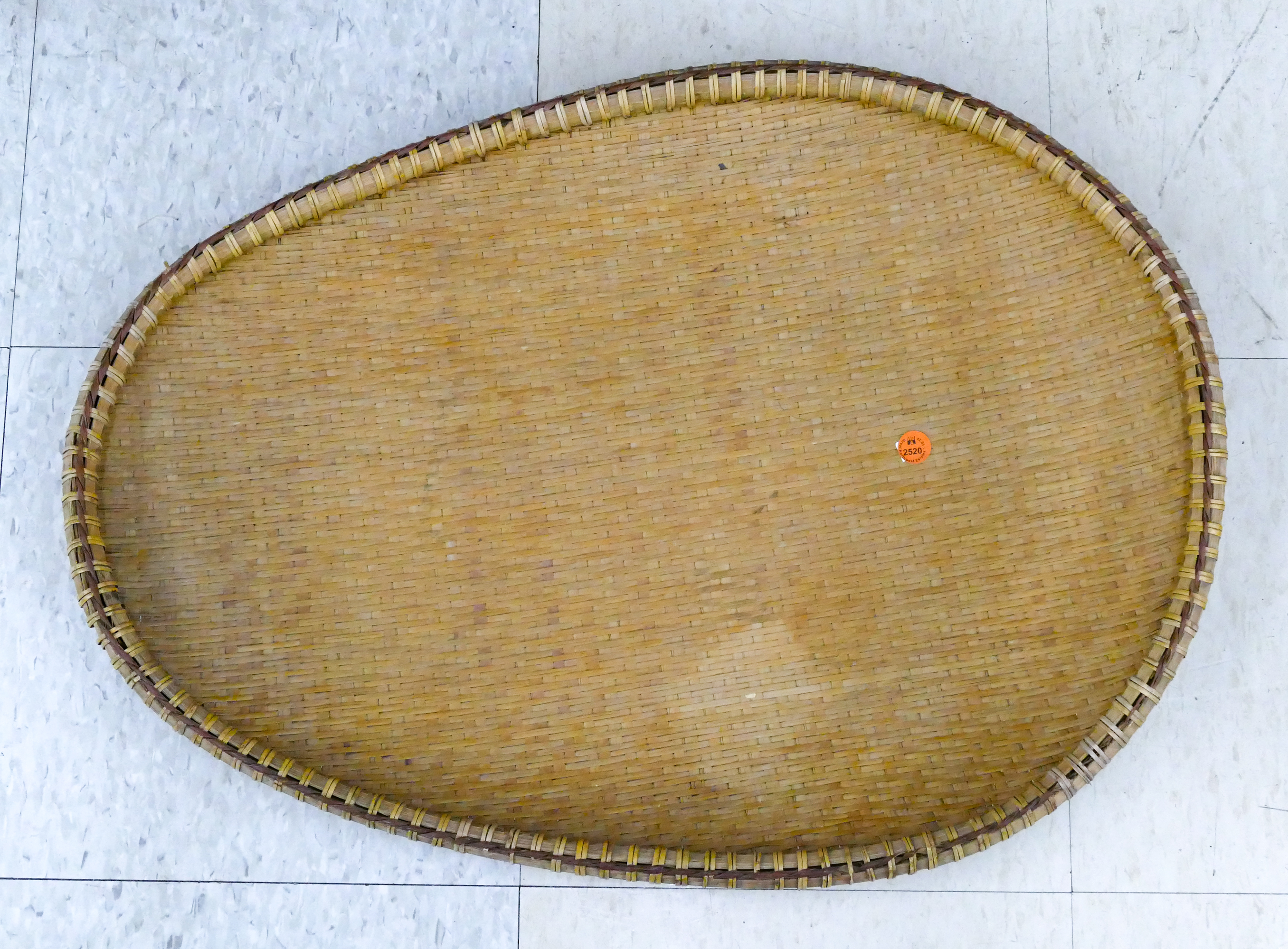 Old Asian Basketry Long Tray 25''